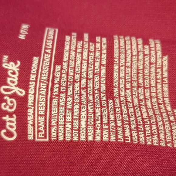 Cat&Jack t-shirt, size 7/8, hot pink, picture of cat - Picture 2 of 3